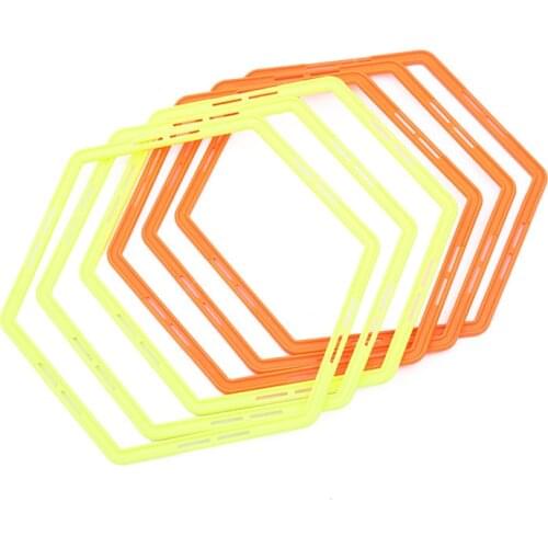 New Football Training Aids Hexagonal Sensitivity Training Ring 50 Cm Agility Ring Agility Training Soccer Training Equipment