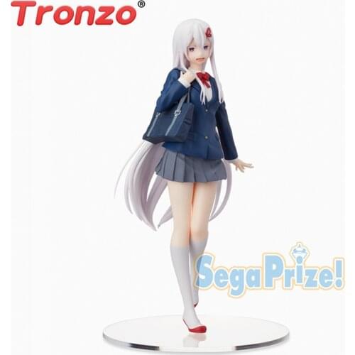 Tronzo Original Sega Re:Life in A Different World From Zero Emilia School Uniform Collectible Figurines PVC Model Toy