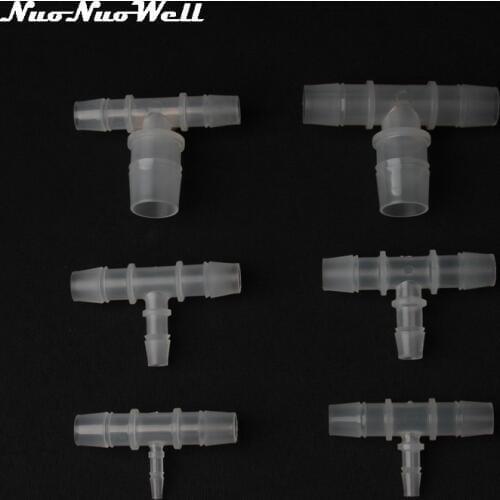 4pcs PP 12mm 14mm 16mm 18mm 20mm Reducing Tee Connector Water Pump Silicone tube Joint Soft Hose Adapter Garden Micro Irrigation