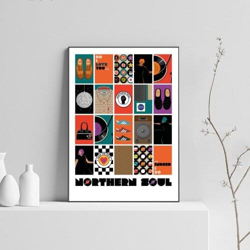 Northern Soul Keep The Faith Poster Colorful Canvas Painting Quote Art Print Decorative Wall Picture For Living Room Home Decor