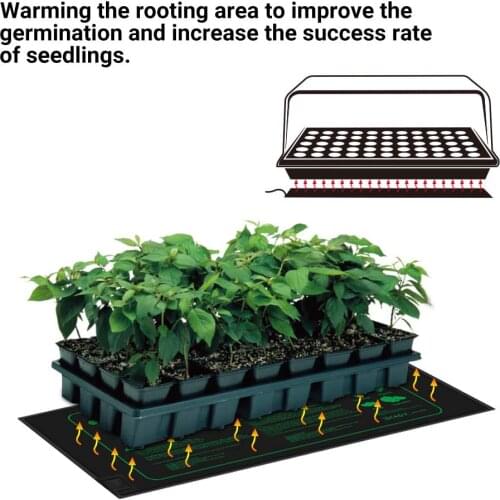 Inkbird Durable Seedling Heating Mat Thermostat Vegetable Seeds Flower Heating Film Pad for Garden Plant Propagator 120V-240V