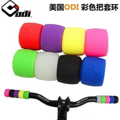 American ODI Silicone Handlebar Cover Sliding Step Balancing Handlebar Cover Ring Type Folding Mountain Bike Combination Color H