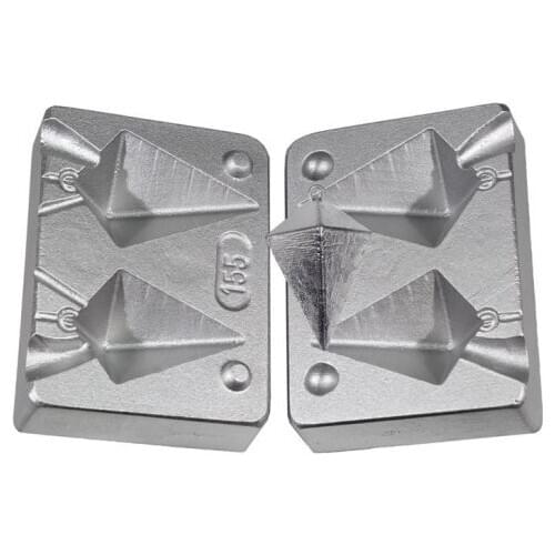 Stampo Piombo Pyramide gr.80-110 + N.50 Gancetti N.1 Acciaio Omaggio Surfcasting Pesca Dalla Barca