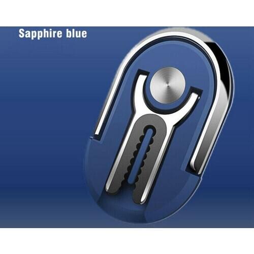 Universal Metal Multipurpose Mobile Phone Bracket Holder Stand UVR Metal Luxury Oval 2 in 1 Finger Ring Smartphone Stand Holder