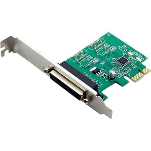 1 Port Parallel DB-25 Pin LPT Printer PCI-E Express Host Controller Card Adapter