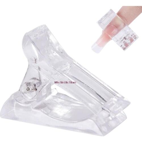 1Pc Valse Nail Clip Nail Tips Clip Voor Vinger Extension Uv Led Plastic Nail Art Uv Builder Poly Nail gel Manicure Gereedschap