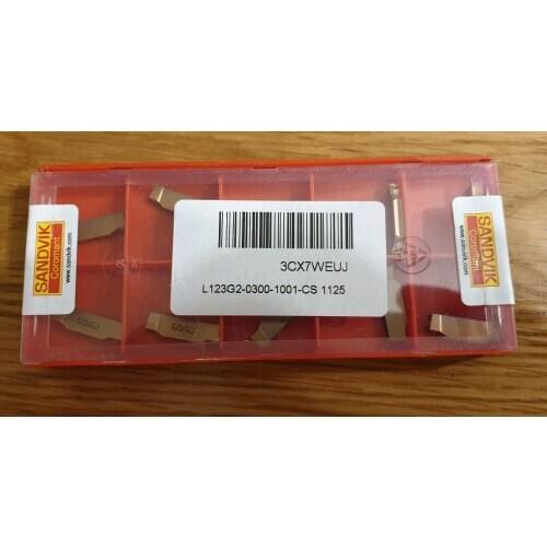 10PCS CARBIDE INSERT L123G2-0300-1001-CS 1125
