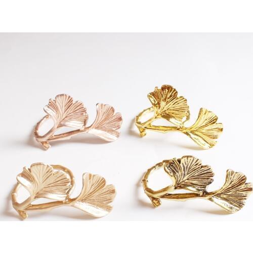 10pcs/lot Model House Ginkgo Leaf Napkin Ring Napkin Ring Napkin
