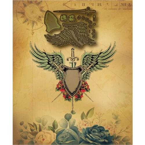 2021 Cool Wing Steampunk Metal Cutting Die New Flower Scrapbook DIY Cardboard Paper Craft Knife Die Blade Punching Decoration