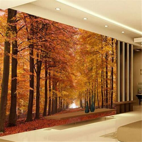 3d custom modern photo walllpaper any size customed landscape maple forest wall mural autumn sun set wallpaper for home decor