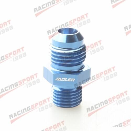 -6AN AN6 Male Flare To M12x1.25 Metric Straight Adapter Fitting Blue