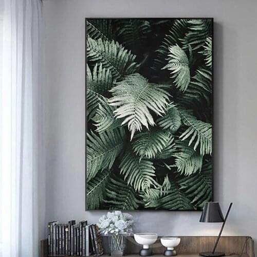 Full Square/Round Drill 5D DIY Diamond Painting Botanical "Green Leaf Rose Flower "Embroidery Mosaic Cross Stitch 3D Home Decor