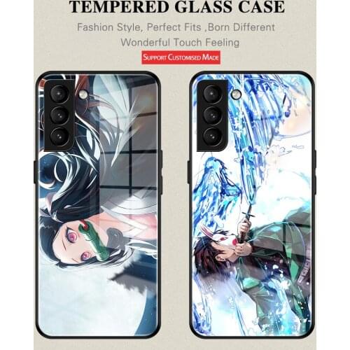 Anime Demon Slayer Rengoku Kyoujurou phone case For Samsung Note8 9 10 20 S8 9 10 10E 20 20Plus 21 21Ultra tempered glass she