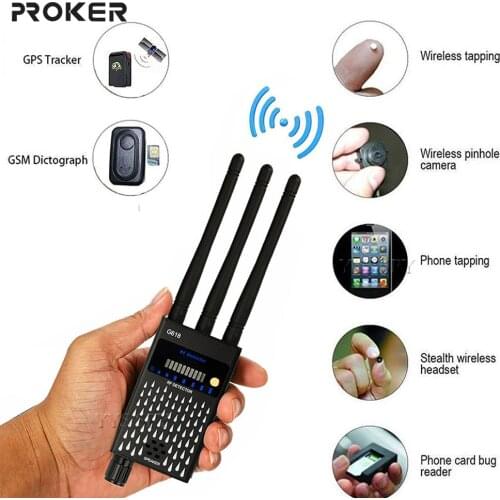 Proker Detector 3 Antenna Anti Spy RF CDMA Signal Finder For GSM Bug GPS Tracker Wireless Hidden Camera Eavesdropping G618