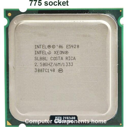Intel xeon E5420 LGA 775 scoket 771 to 775 2.5GHz/12M/1333Mhz/CPU equal works on 775 motherboard