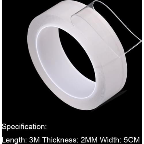 Nano double-sided tape, transparent, non-marking, high-viscosity thickening, a new generation of waterproof double-sided tape
