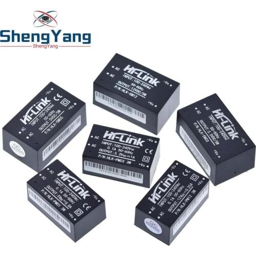 HLK-PM01 HLK-PM03 HLK-PM12 AC-DC 220V to 5V/3.3V/12V mini power supply module,intelligent household switch power supply module
