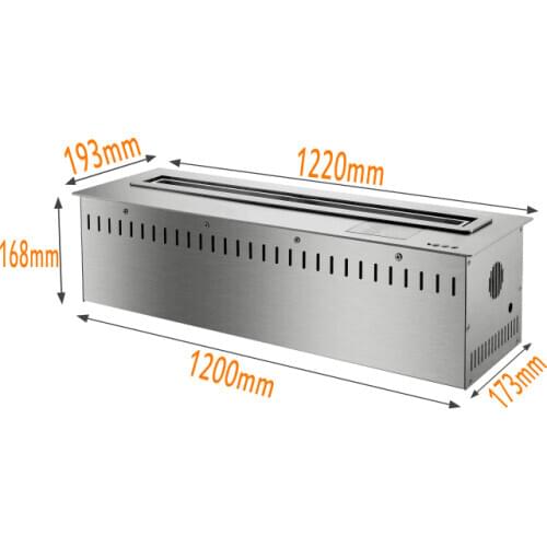 Inno-Fire 48 inch home decor modern outdoor standing fireplace