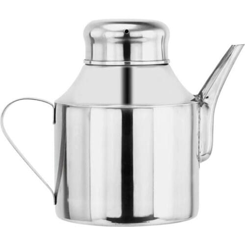 Stainless Steel Kitchen Vinegar Oil Bottle Multi-Purpose Seasoning Oil Strainer Pot Kettle Container Filter Oil Storage Tank