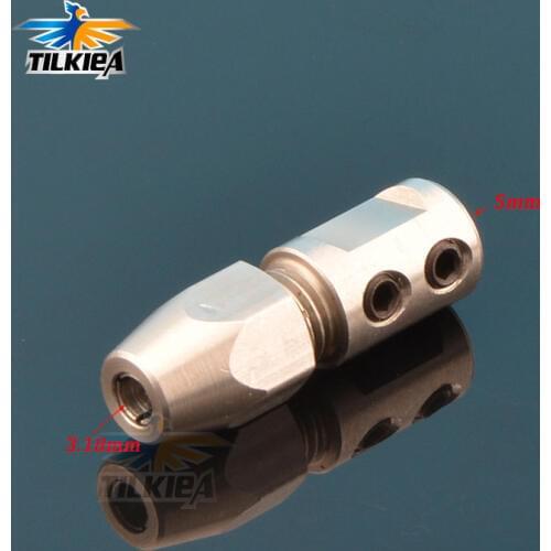 Coupling Flex Collet 5mm Motor to 3.18mm Flex Shaft For Rc Model Boat