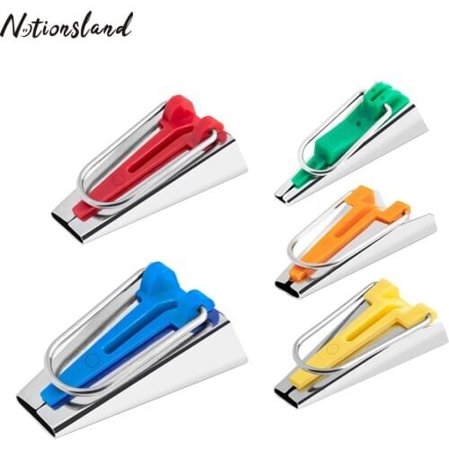 5 Sizes Sewing Bias Tape Makers Set of 6mm 9mm 12mm 18mm 25mm for Patchwork DIY Quilting Tools Sewing Kit