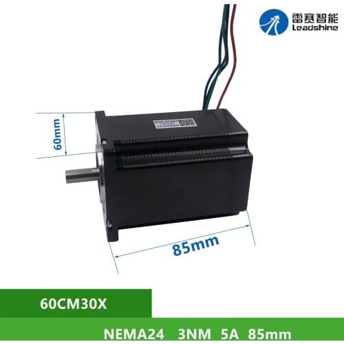 NEMA24 Leadshine 60CM30X 3Nm 5A 2 phase Shaft Diameter 8mm
