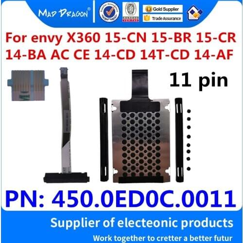 NEW SSD HDD Hard Drive Cable Connector For HP envy X360 15-CN 15-BR 15-CR 14-BA 14-AC 14-CE 14-CD 14T-CD 14-AF 450.0ED0C.0011
