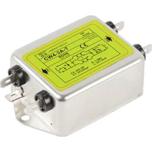 Single-phase AC 115V 230V military-grade EMI purification CW4-3A-T 6A 10A 20A 30A power supply filter