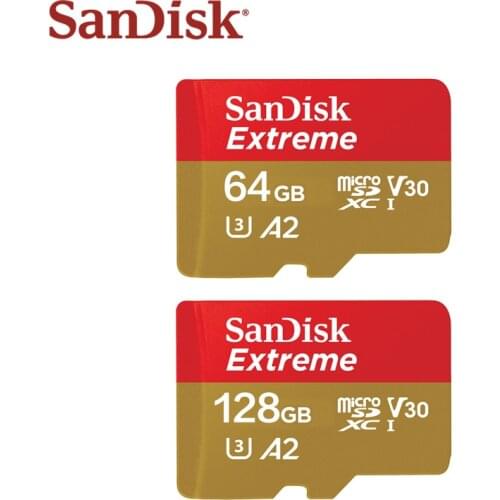 Original SanDisk Extreme Micro SD Card A2 256GB 128GB 64GB MicroSDXC U3 V30 Memory Card Up to 160MB/s TF Card for Camera Drone