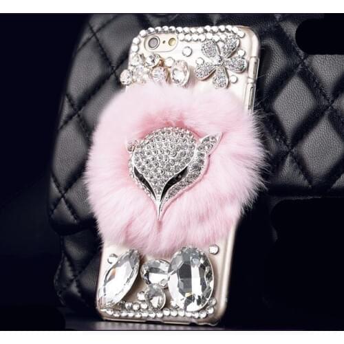 Plush Warm Cases For Xiaomi Redmi 8A 7A Note 8 9 Pro 8T 9S Mix 2 3 MI Note10 F1 CC9 Fur Rabbit Dimand Soft Shell Phone case Capa