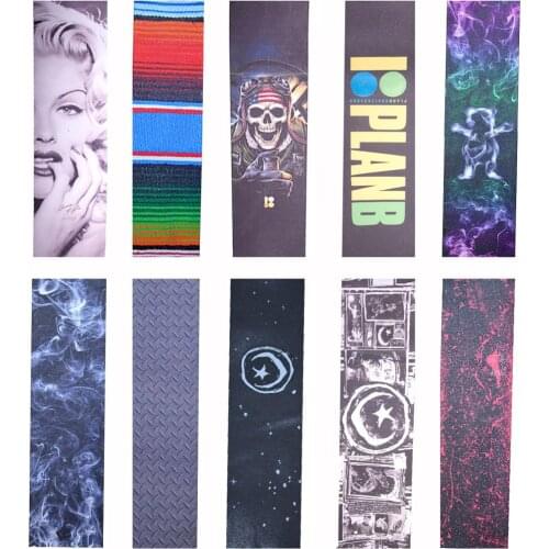 Professional Electric Skateboard Deck Sandpaper Skateboarding Scooter Skin Grip Tape Longboard Cruiser Abrasive Paper Colourful