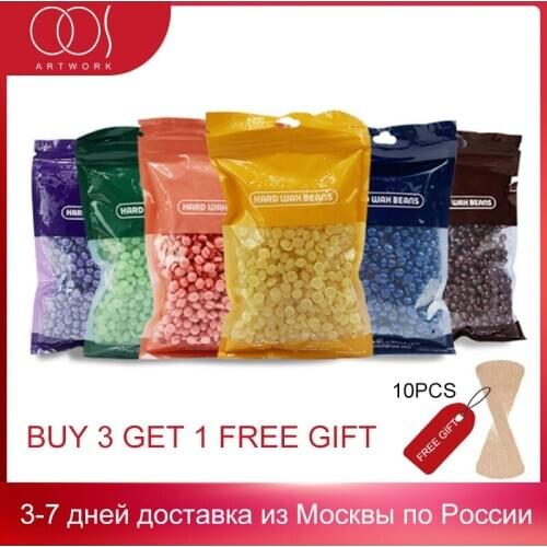 100g Wax beans No Strip Depilatory Hot Film Hard Wax Pellet Waxing Bikini Face Hair Removal Wax Beans For Men Women