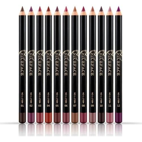 Lip Makeup Pencils 1pcs Long Lasting Cheap Pigments Red Brown Purple Waterproof Matte Lip Liner Makeup Kits