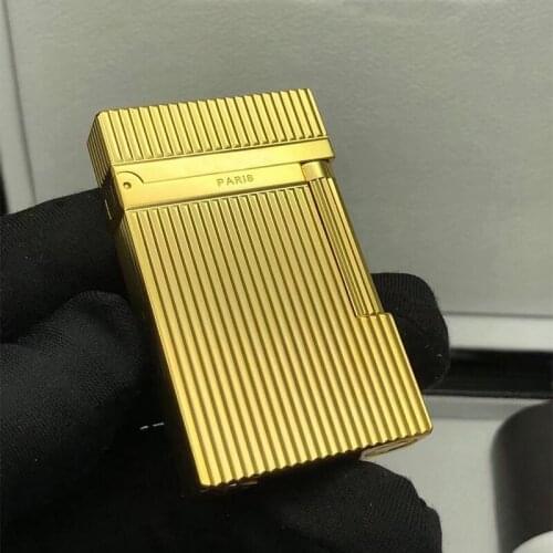 100% brand new retro DuPont bright sound lighter Seiko manufacture windproof copper body cigarette lighter with box