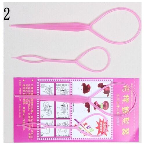 2PCS Hair Style baby girl Hair Styling Tools Hair Pin Hair Accessories Disk For Girls Kids headwear style accesses