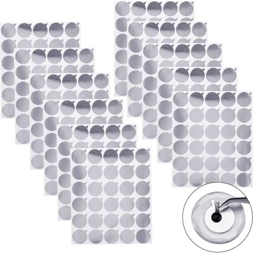 300 Pcs Disposable Eyelash Glue Holder Pallet Sticker Eyelash Extension Adhesive Glue Paper Patches Glue Pads Stand 2.5cm