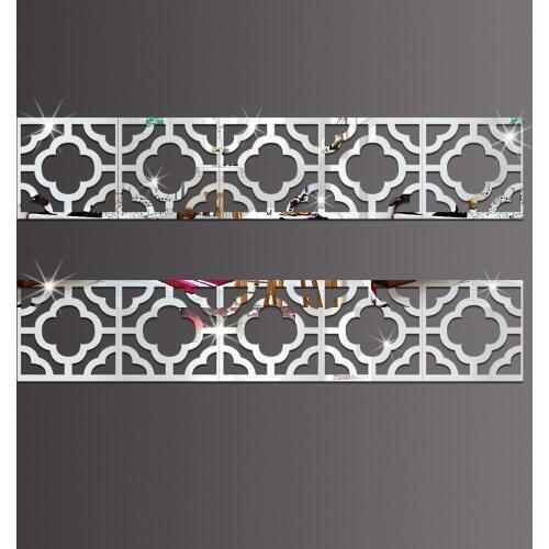 Living Bedroom TV Background Wall Ceiling Waist Line Baseboard 3D Environmental PS Mirror Effect Wall Decal Stickers Home Decor