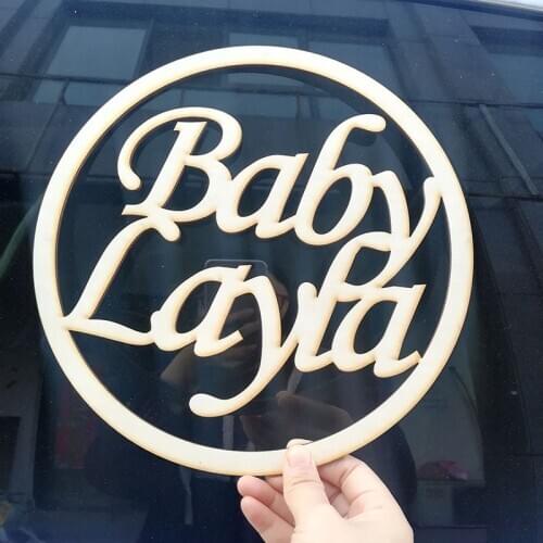 Custom Baby shower Laser Cut Wooden Name Sign for Party Decor, Personalized Signage Babyshower Gift Reception Decor sign