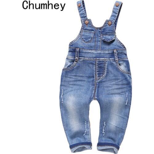 Chumhey 1-5T Baby Clothes Very Soft comfortable Baby Long Pants Overalls Girls Boys Jeans Jumpsuit Rompers Toddler Clothing 1881
