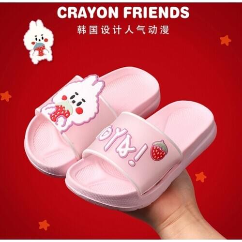 Childrens Slippers Cute Girls Boys Indoor Residential Child Cartoon Baby Slipper Anti-Slip Soft Slippers Shoes Women Slippers