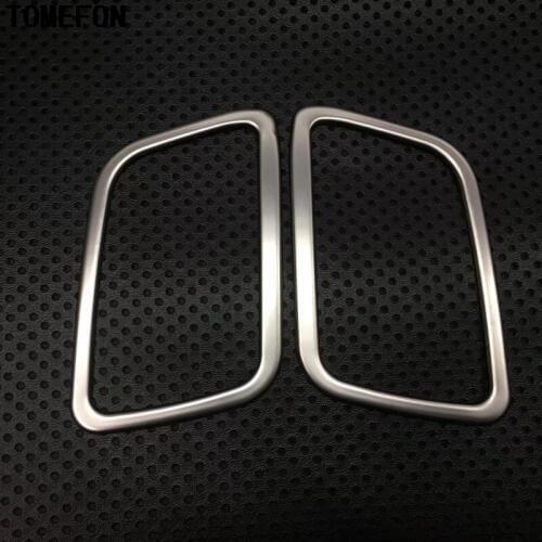 For Honda CRV CR-V 2017 2018 Car Interior Accessories Stainless Steel Front Panel Outlet Vent Surround Moulding Cover Trims 2Pcs