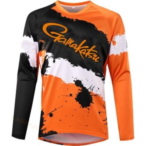 Dawa Outdoor Breathable Cool Gamakatsu Cycling Jersey Tops Quick-drying Quick Surrender Long Sleeve Sunscreen Fishing Clothes