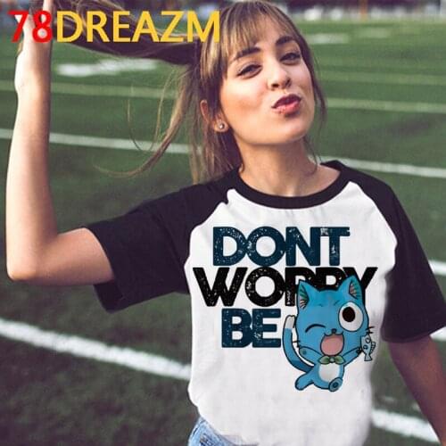 Fairy Tail clothes summer top women harajuku kawaii white t shirt graphic tees women vintage aesthetic t-shirt plus size