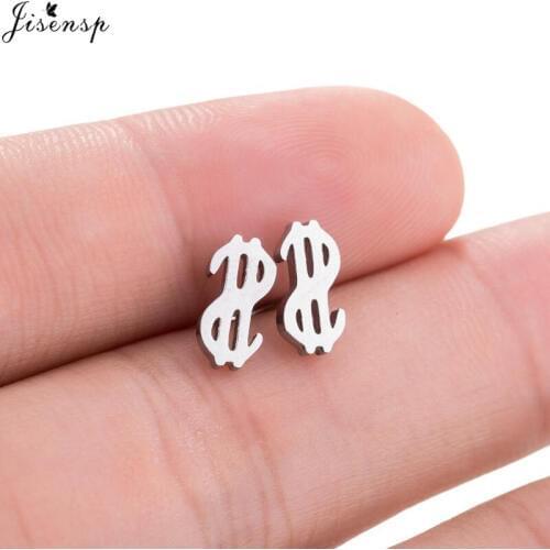 Jisensp Trendy Money Earring Fashion US Dollar Sign Charm Earrings Handmade Design Jewelry For Women Party Gift brincos