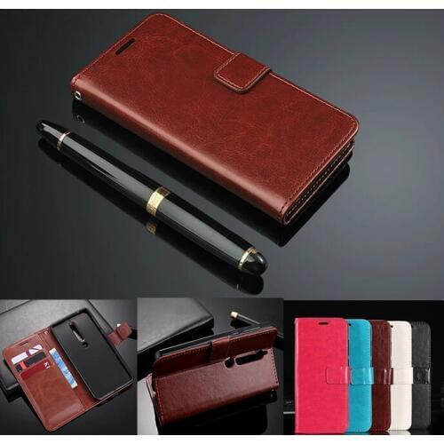 For Nokia 6 2017 3.2 4.2 6.2 Stand Wallet Flip Leather Case For Nokia 6 2018 TA-1068 TA-1050 TA-1043 TA-1045 With Card Slots