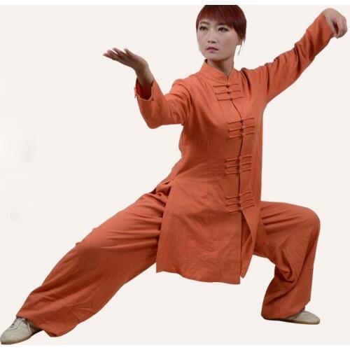 Customize top quality linenkung fu martial arts uniforms wushu costumes tai chi taijiquan clothing performance suits blue/coffee