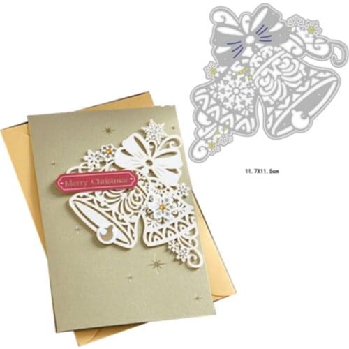 Jingling Bell Metal Cutting Dies for Scrapbooking Handmade Tools Mold Cut Stencil New DIY Card Make Mould Model Craft Decoration