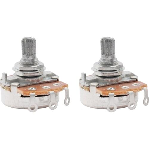 Musiclily Metric Full Size 15mm Split Shaft Pots B250K Guitar Potentiometers (2 Pieces)