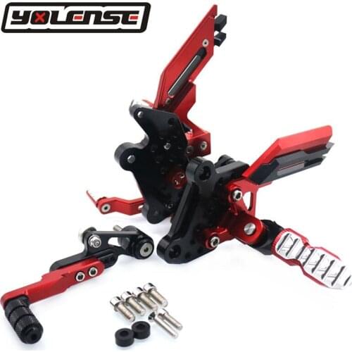 For Honda CBR650F CB650F CB CBR 650F 2014 2015 2016 2017 2018 Motorcycle CNC Aluminum Footrest Foot Rest Pegs Rear Sets Rearset
