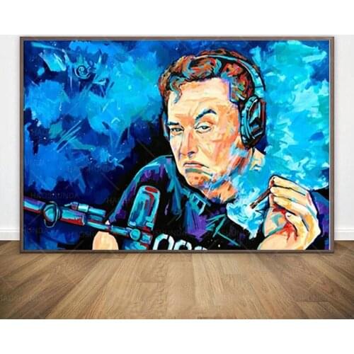 Elon Musk Poster and print Painting on Canvas Bedroom Wall Art Decoration Pictures Home Decor frame